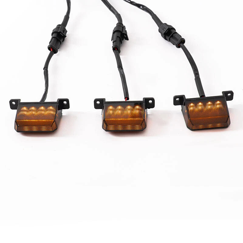 PRO LED Front Grille Lights Kit for 2022-2023 Toyota Tundra - Smoked Lens 3 x