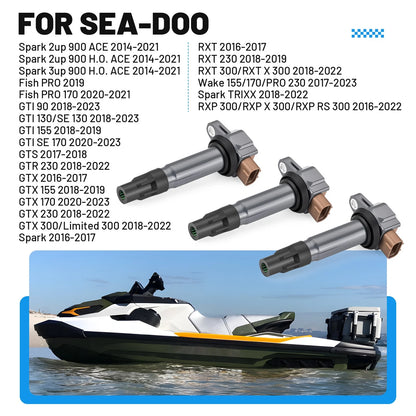3 x Ignition Coils for Sea-Doo GTR (2010–2023)