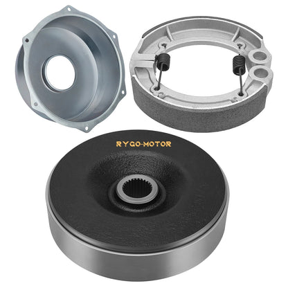 Rear Brake Drum Hub Shoes Cover for Yamaha Bruin 250 350 (2004–2006)