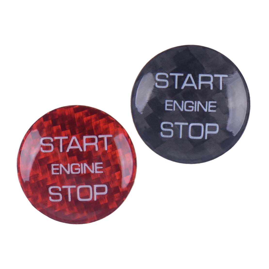 Carbon Fiber ABS Start Stop Engine Button Cover for Land Rover Range Rover (2013-2023)