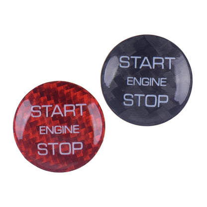 Carbon Fiber ABS Start Stop Engine Button Cover for Land Rover Range Rover (2013-2023)