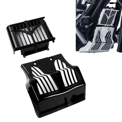 Black Lower Fairing Spoiler Mudguard Oil Cooler Cover for Indian Bagger (2015-23)