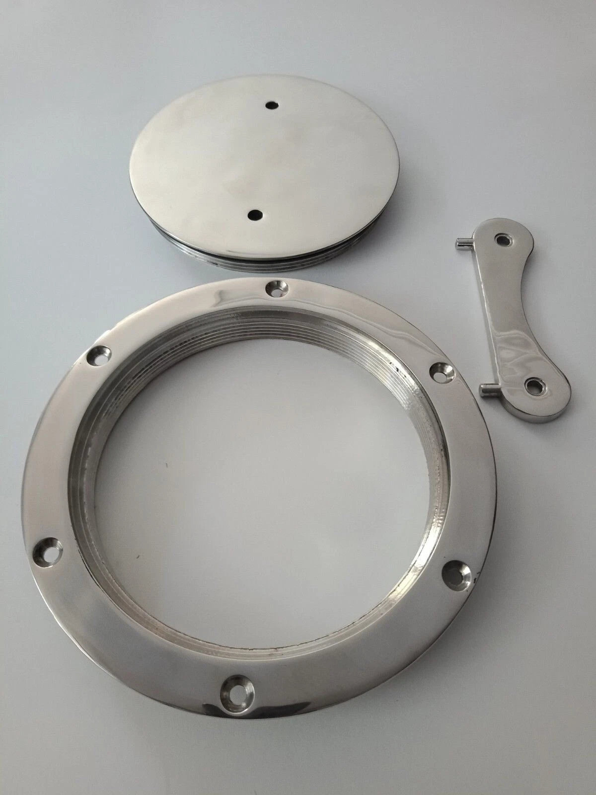 Inspection Port / Deck Plate 170mm OD 316 Stainless Steel for Marine Use