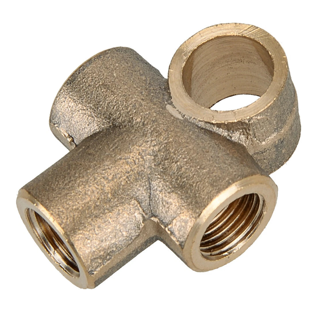 5x Brass T 3-Way Female Fitting Connector for Brake Line Pipe M10x1