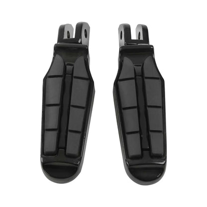 Black Driver Rider Footpegs for Harley Softail Fat Bob (2018-2025)