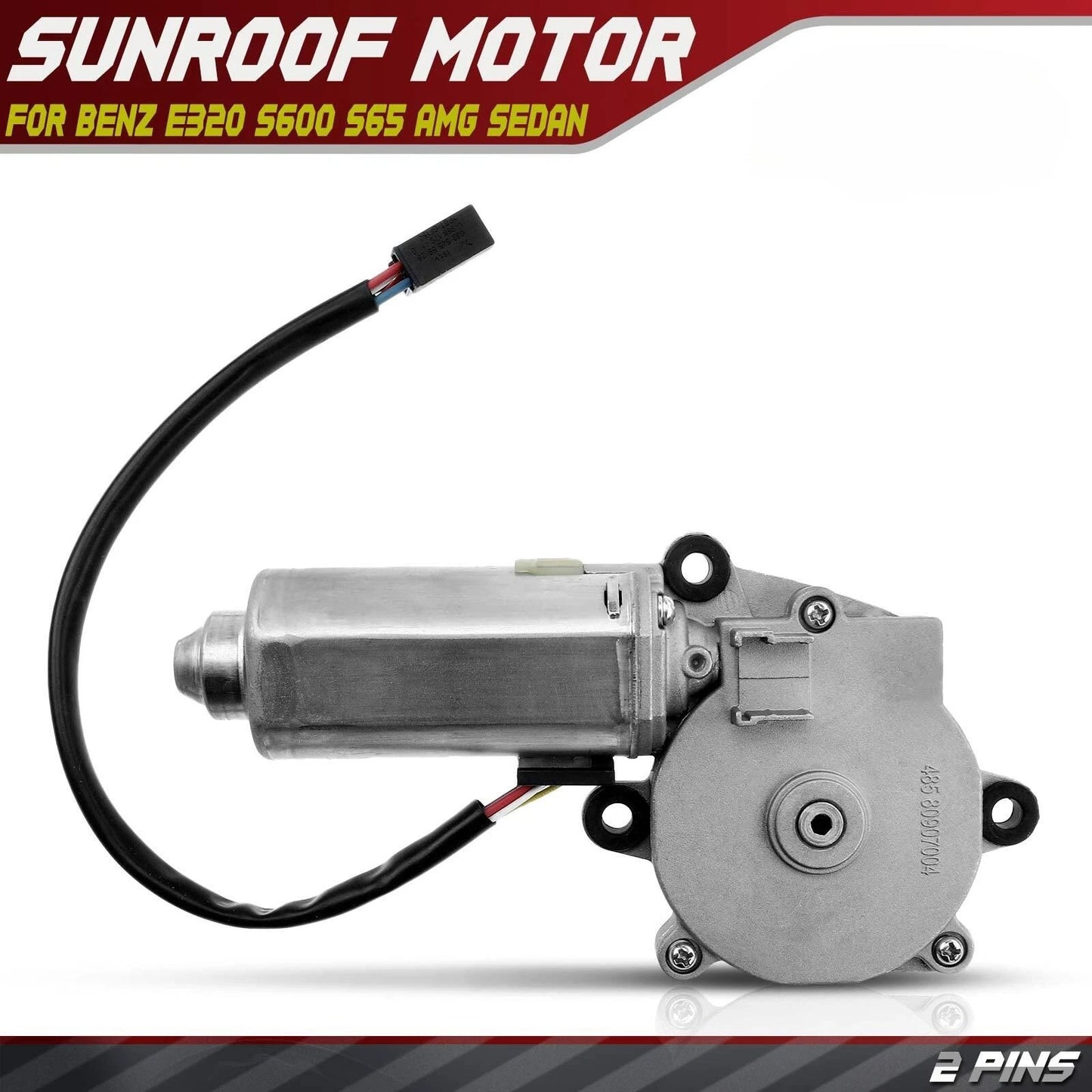 Rear Sunroof Motor w/6+2Pins for Mercedes-Benz W211 W221 S600 S65 Sedan (2002–2013)
