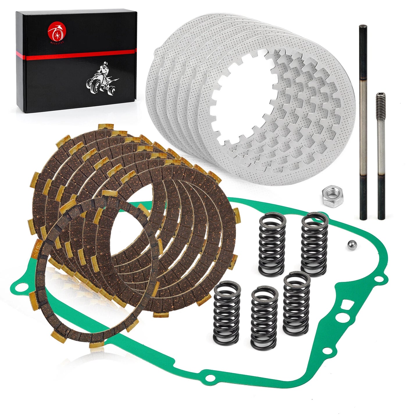 Clutch Friction Plates Kit & Gasket Springs for Yamaha Blaster 200 (1988-2006)