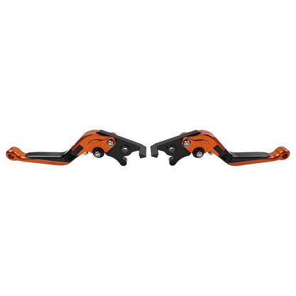 Extendable Brake Clutch Levers  Orange for Kawasaki Ninja 650R ER6F ER6N
