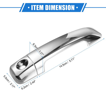 Silver Tone Door Handle Cover Kit for Toyota Tundra (2007-2018)