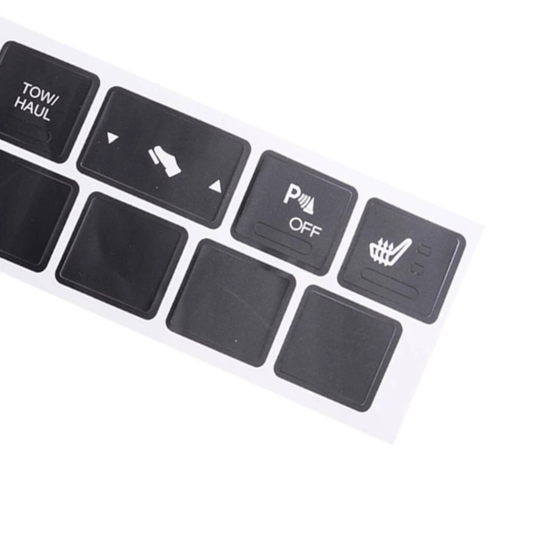 Heated Seat Traction Button Decal Sticker Set for Jeep Cherokee (2005-2009)