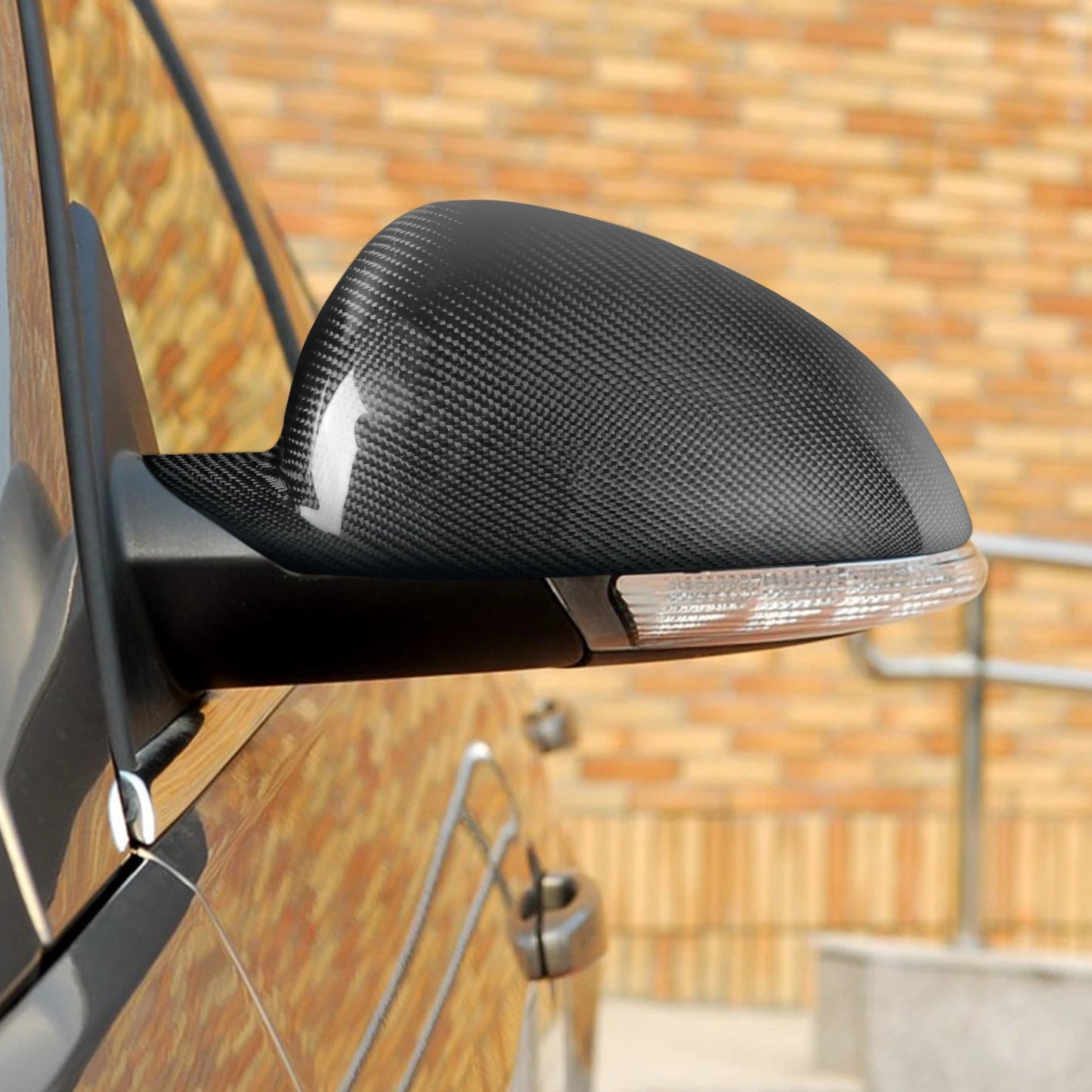 Real Carbon Fiber Stick-on Mirror Caps Cover Trim For Buick Regal 2009-2015