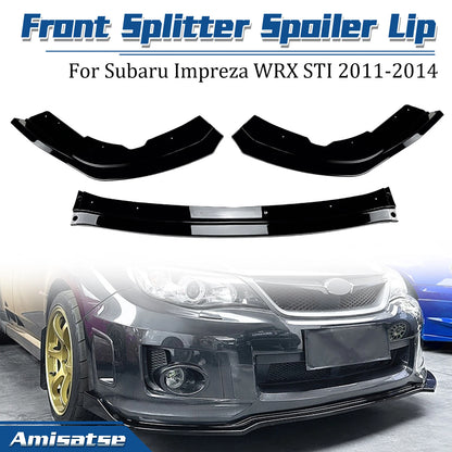 Front Spoiler Lip Splitter for Subaru Impreza WRX STI (2011-2014)