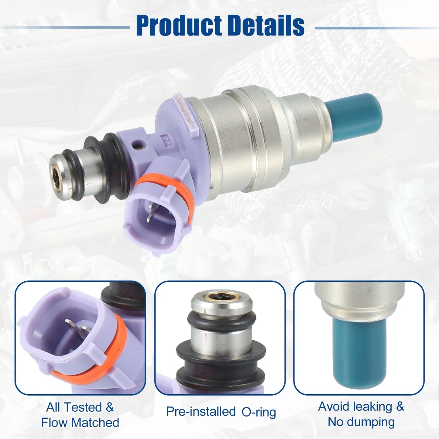 8 Pcs Fuel Injector Nozzle for Lexus LS400 (1990-1993)