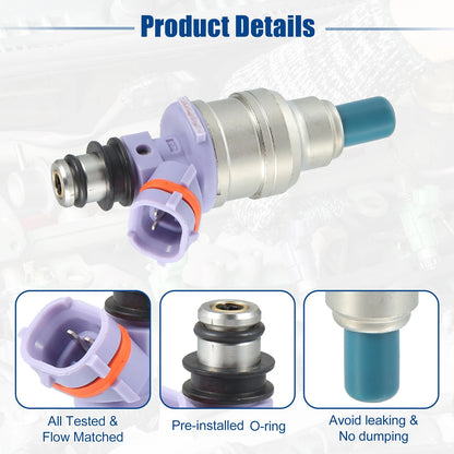 8 Pcs Fuel Injector Nozzle for Lexus LS400 (1990-1993)