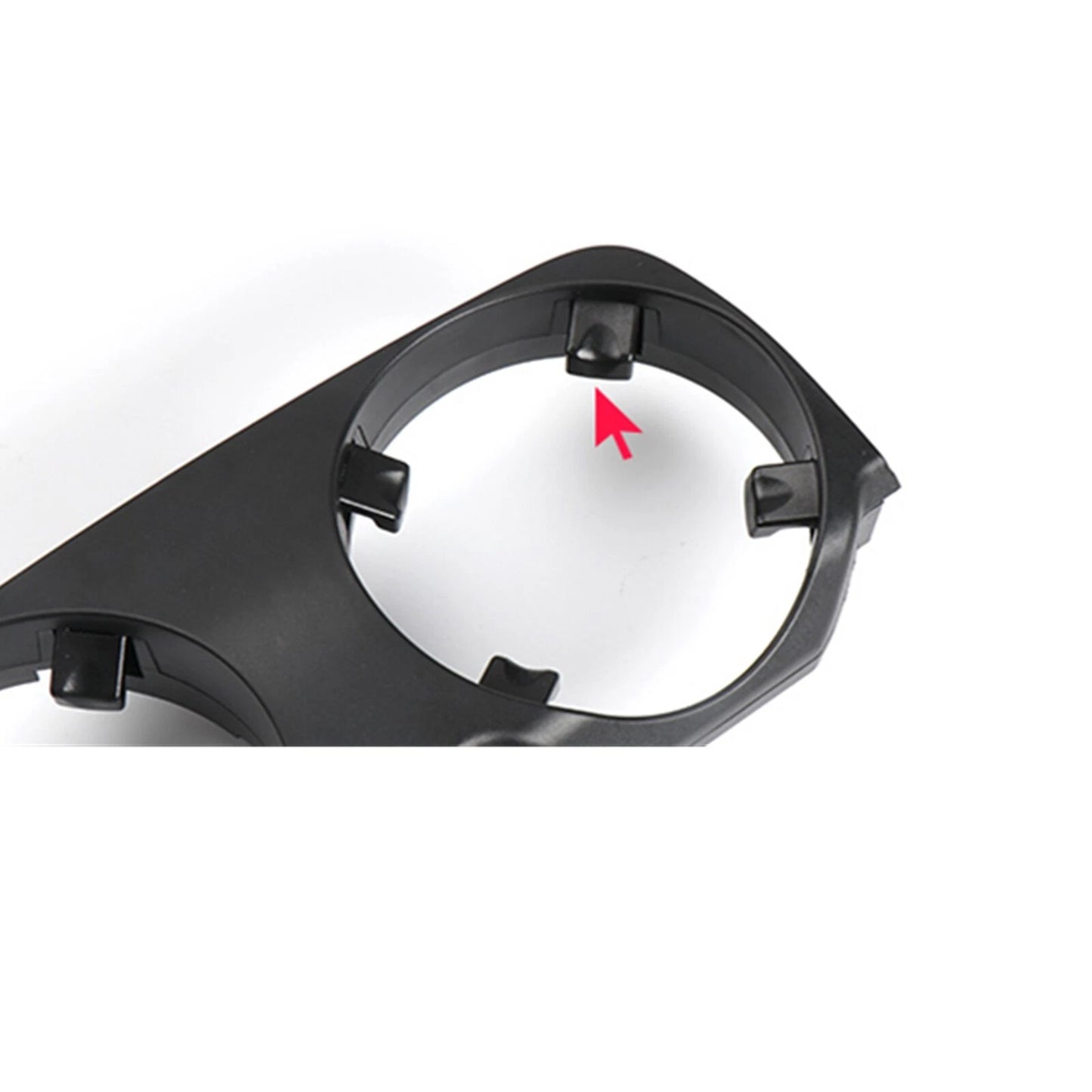 1x Black Cup Holder Outer Cover for BMW 7 Series F01 F02 F04 (2008-2015)