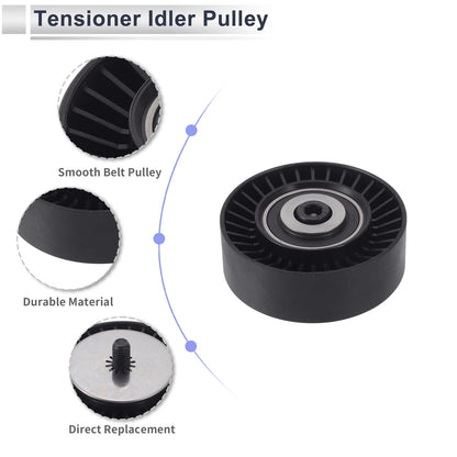 Drive Belt Idler Pulley for BMW 335 (2007 - 2013) Black