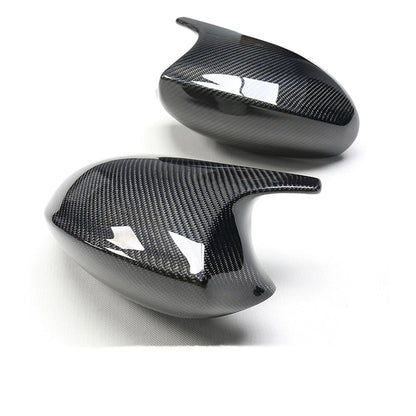 2 x Carbon Fiber Mirror Covers for BMW 3 Series E90 E91 E92 (2005-2007)