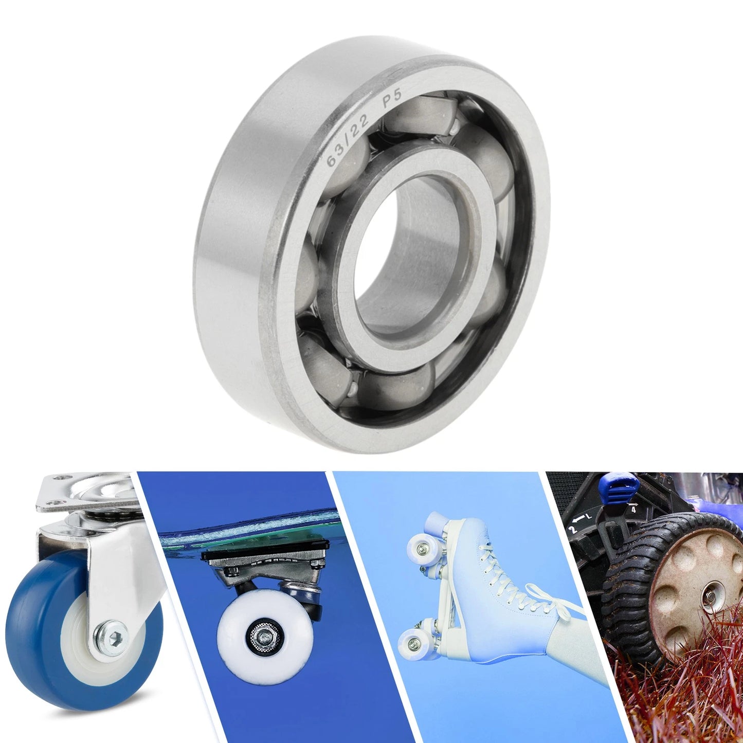 22x56x16mm Deep Groove Ball Bearings for Scooter Skateboard Wheel