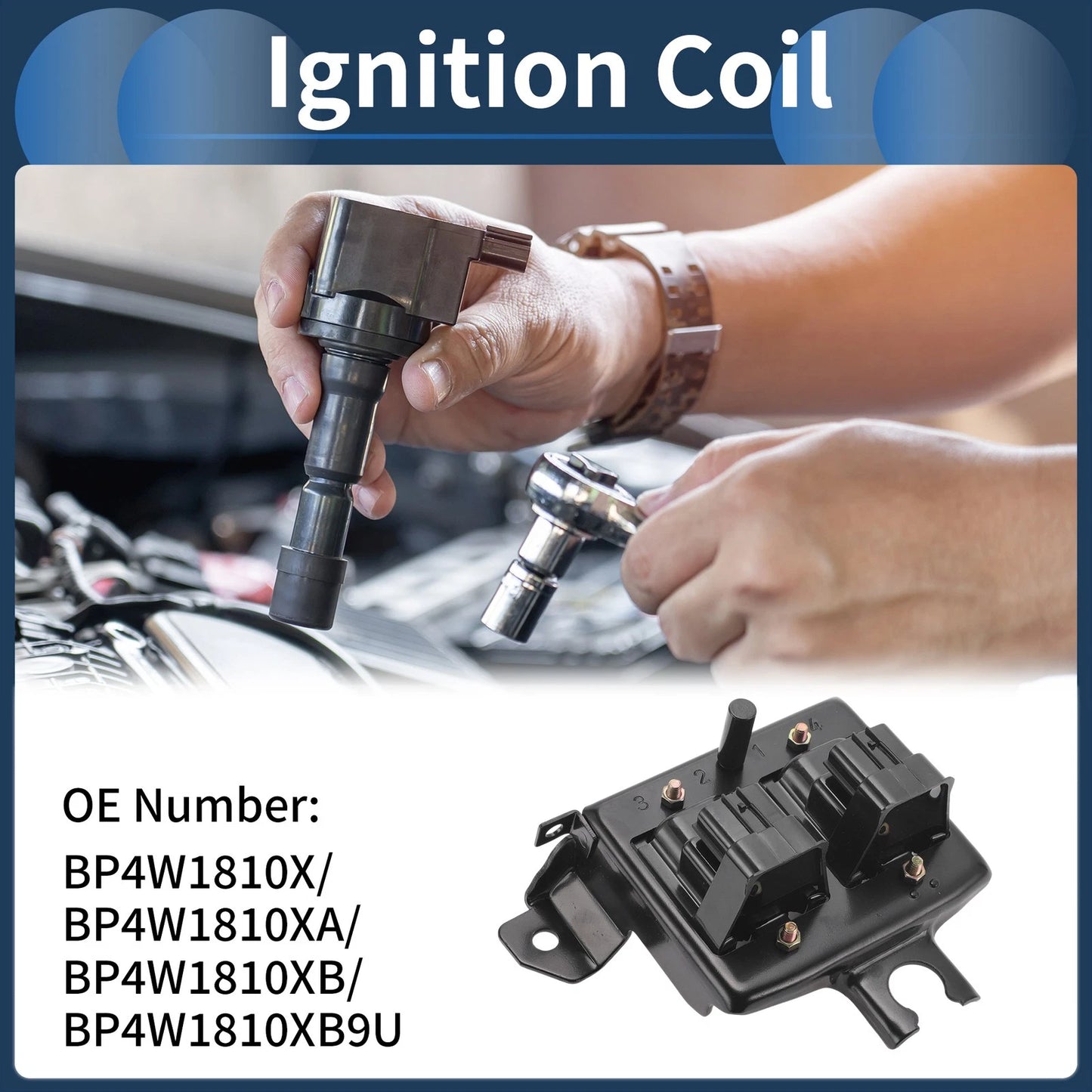 Ignition Coil Pack for Mazda Miata 1.8L L4 (1999-2000)