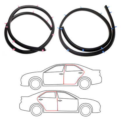 Rear Door Weatherstrip Seal for Nissan Sylphy N16 Almera Pulsar 2000-2006