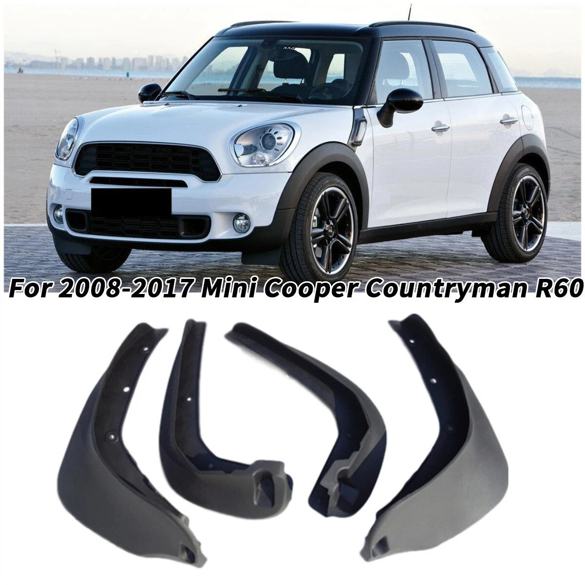 Splash Mud Flaps Guard Mudguards Fender for Mini Cooper Countryman (2008–2017)