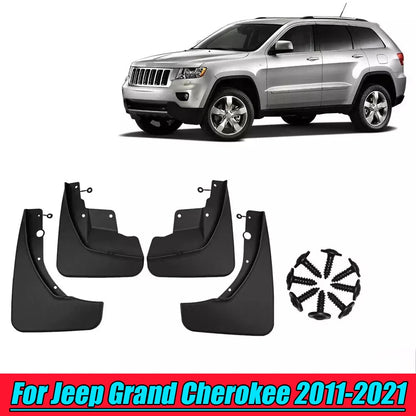 4x Front Rear Mud Flaps for Jeep Grand Cherokee (2011-2021)