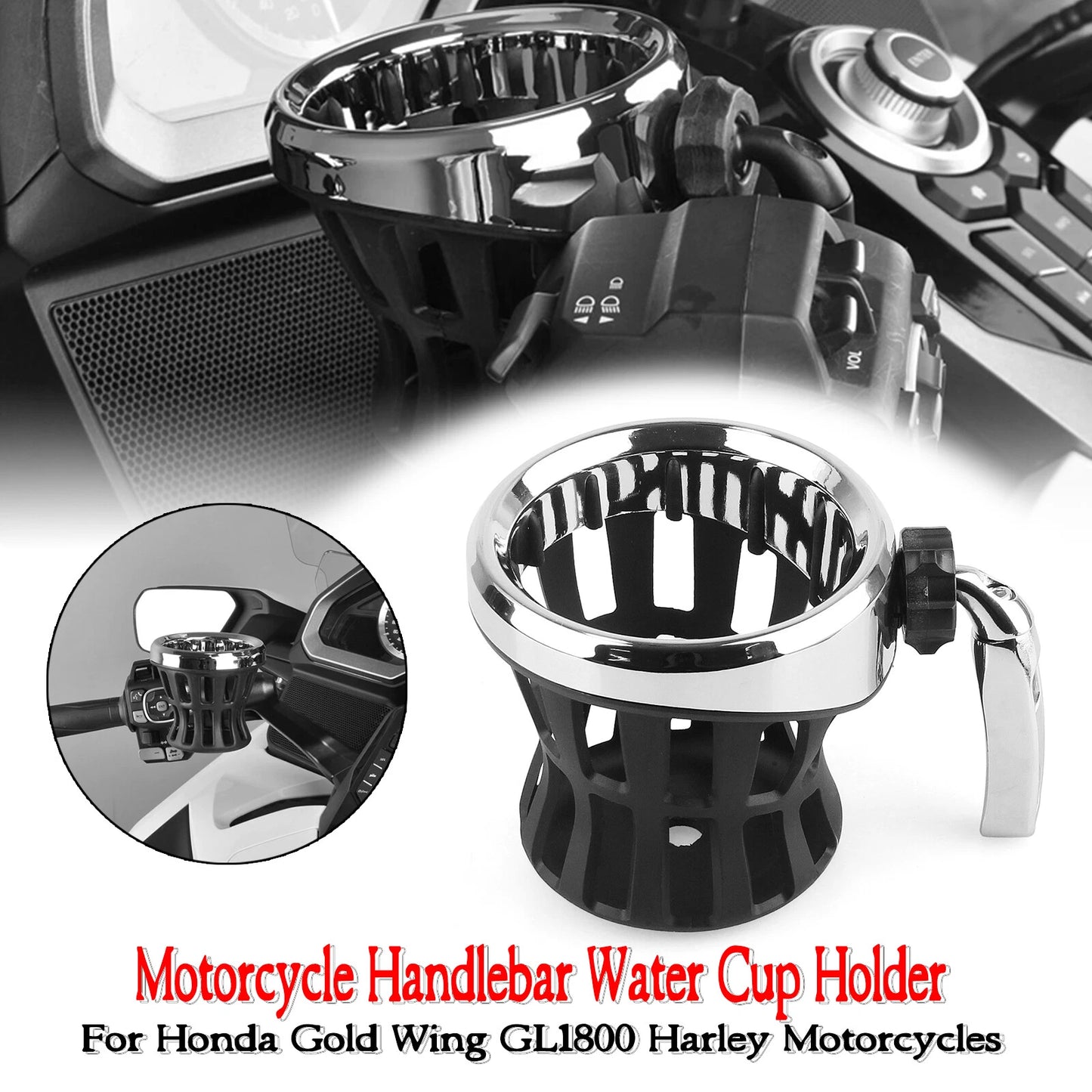 Cup Holder + Mesh Basket for Honda GL1800 (2001-2010)
