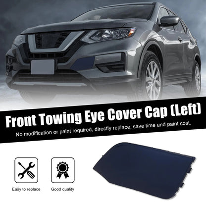 Blue Front Bumper Tow Hook Eye Cover for Nissan Rogue (2017-2020)