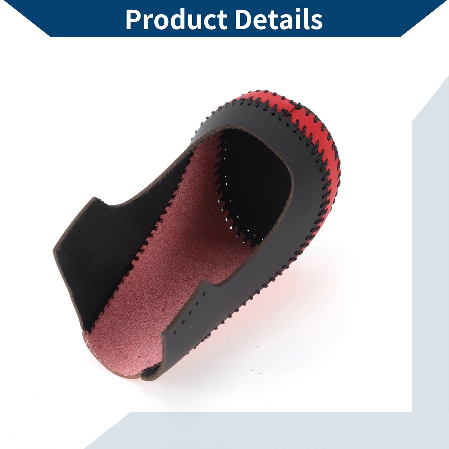 Gear Shift Knob Cover for Chevrolet Malibu Red Black Faux Leather