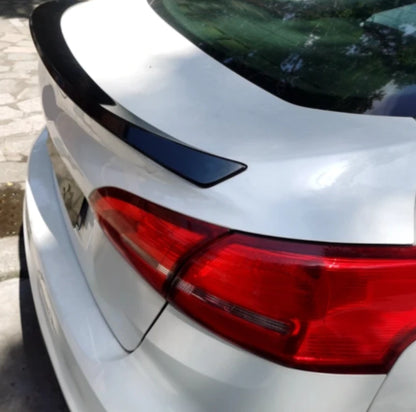 Rear Trunk Spoiler Wing Lip ABS for Ford Focus Sedan 2015-2018 Glossy Black