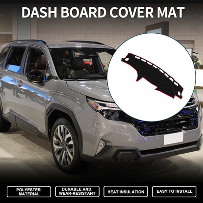Dash Cover Mat for Subaru Forester SH Series (2007-2012) Black Red