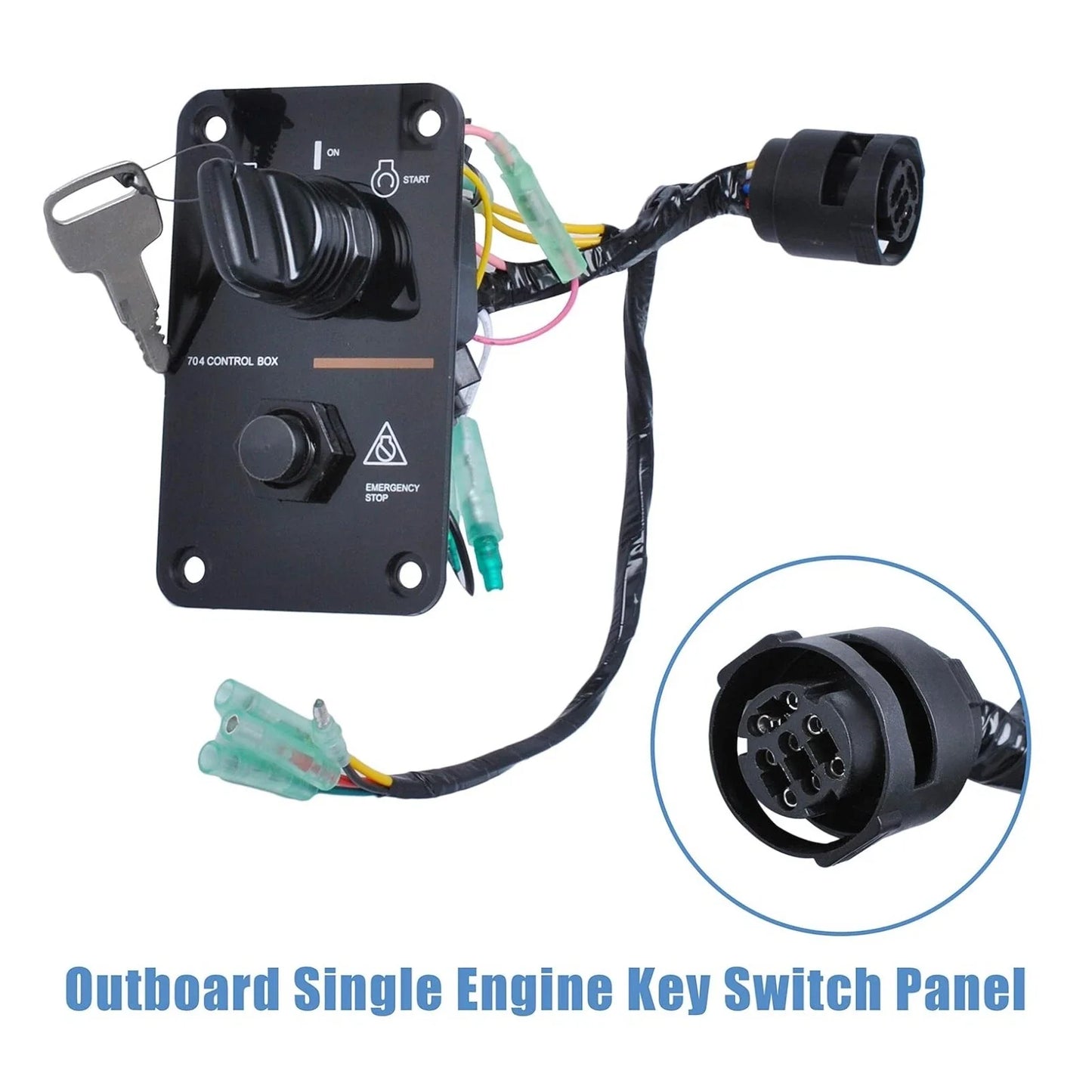 New Outboard Key Switch Assembly for Yamaha 704 Series, 1996-2023
