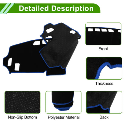 Dashboard Cover Black Blue for Mitsubishi Delica B34A B35A B37A