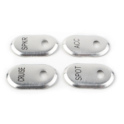 Chrome Brushed Panel Switch Covers for Harley Touring Electra Glide Road Glide