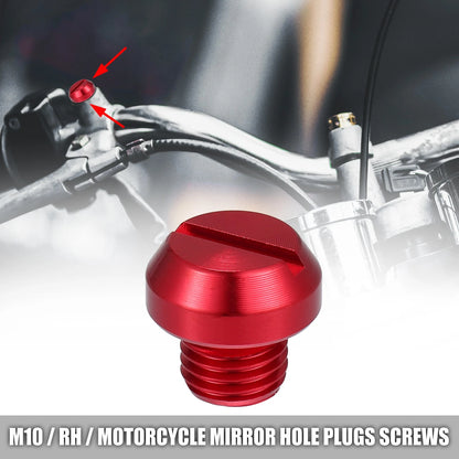M10 Mirror Hole Plugs Screws Mirrors Caps for Universal M10