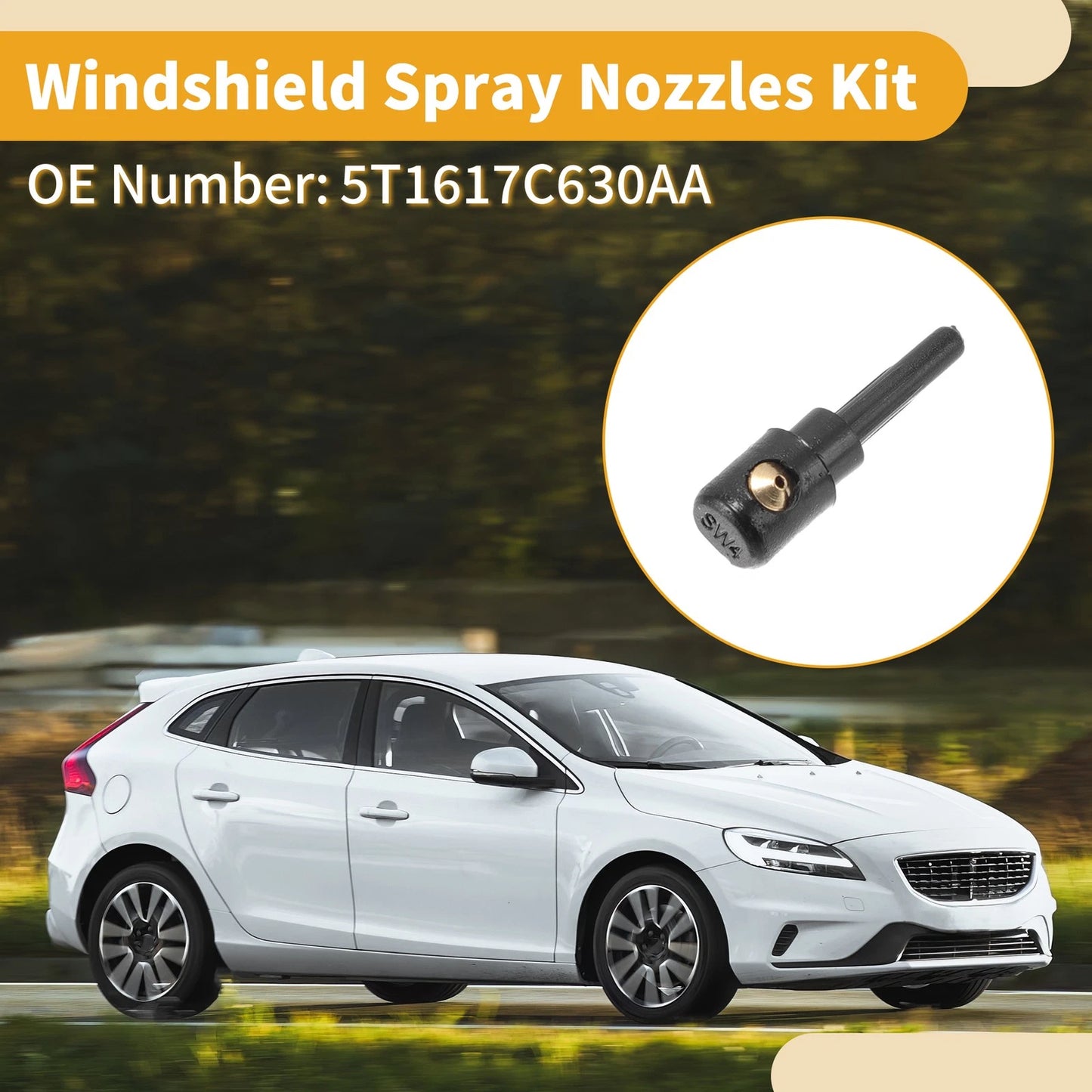 Windshield Washer Nozzle Kit for Ford Transit Connect (2002-2013)