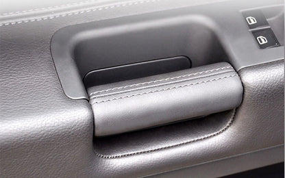 Black Leather Inner Door Pull Handle for VW Touareg (2003-2010)