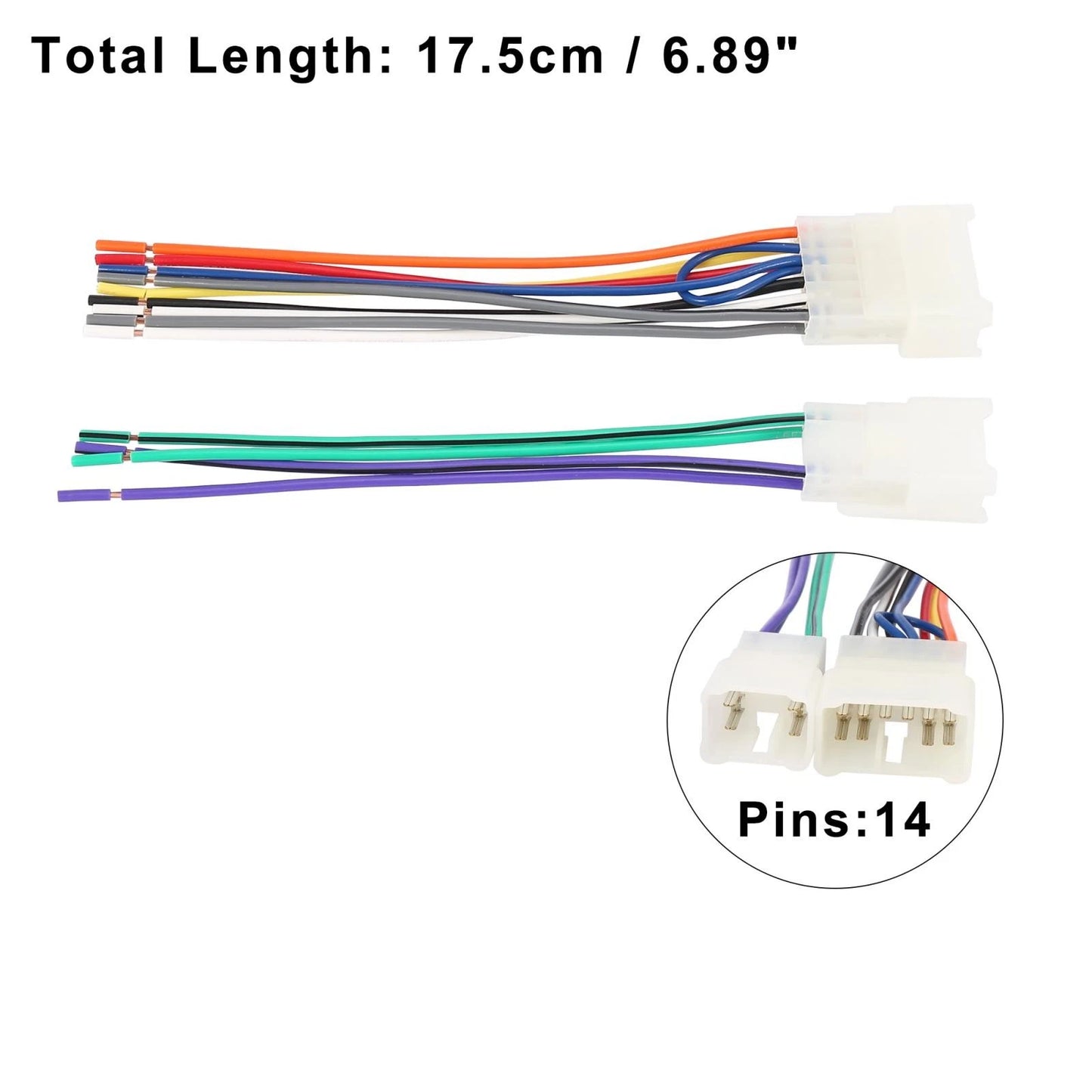 Car Stereo CD Player Wiring Harness Adapter Set for Toyota Corolla (2003-2008)