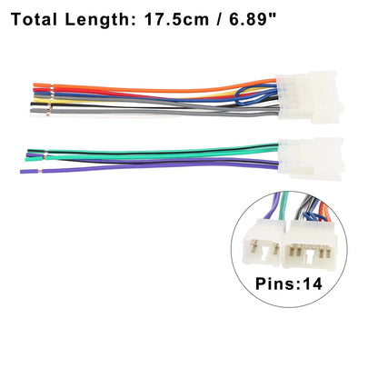 Car Stereo CD Player Wiring Harness Adapter Set for Toyota Corolla (2003-2008)