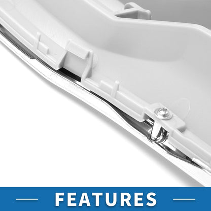 Front Bonnet Bumper Grille for Toyota Camry (2010) - Chrome Silver Tone