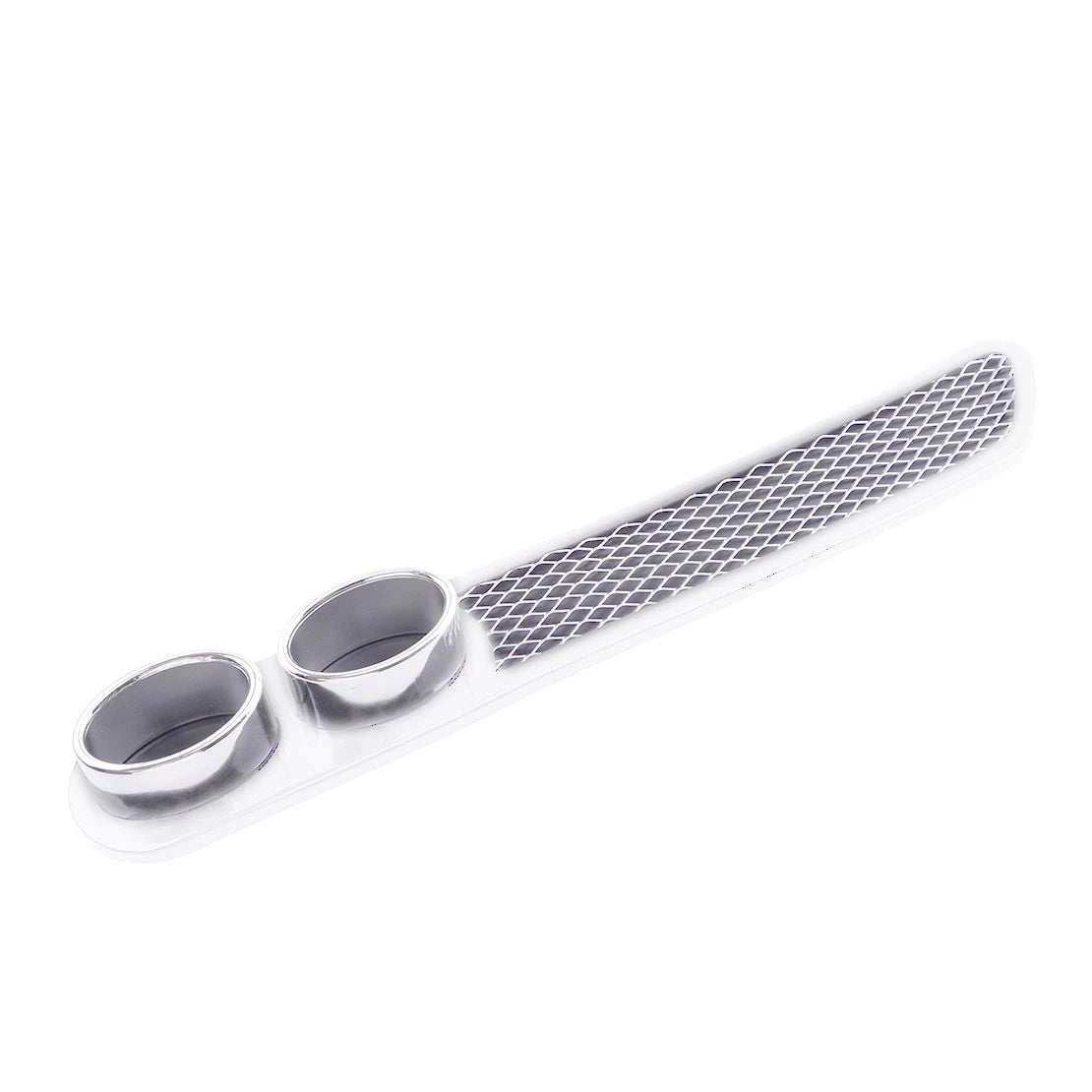 Universal White Rear Bumper Diffuser with Exhaust Tip for Car