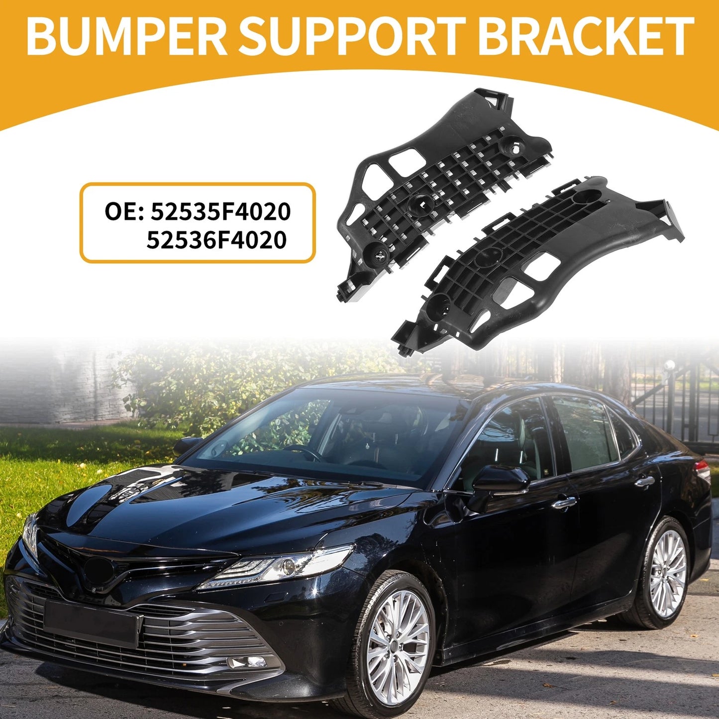 Bumper Support Bracket 1 Pair for Toyota C-HR (2018-2020)