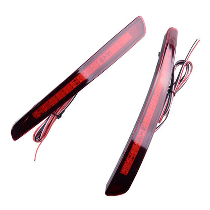 Red LED Rear Bumper Reflector Lights for Ford Mondeo Fusion (2013-2020)