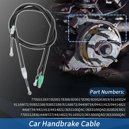 Car Rear Handbrake Cables for Renault Trafic II, Nissan Primastar (2001-2014)