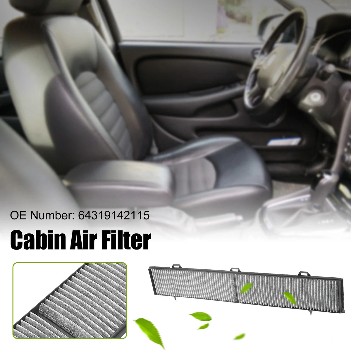 Cabin Air Filter for BMW 1 Series M 2011 and BMW 128i 2008-2013 (2011-2013)