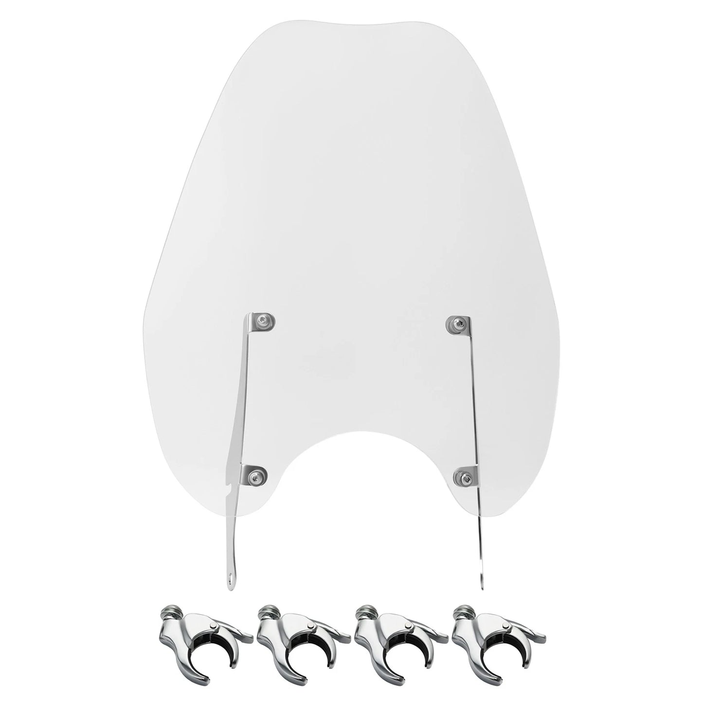 49mm Windshield Bracket Clamps for Harley Street Bob, Low Rider (2014-2025)