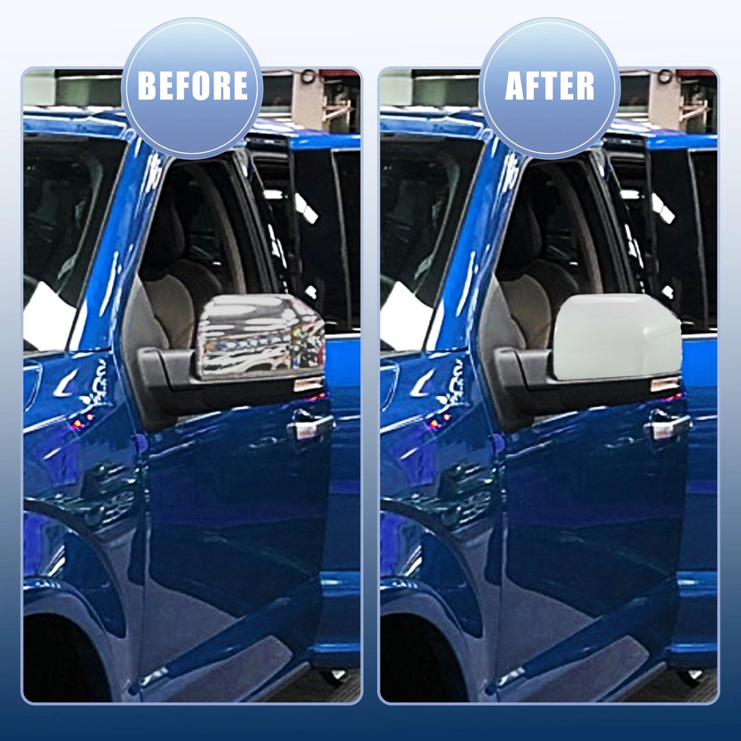 Rearview Mirror Cover Caps for Ford F150 F-150 (2015-2023)