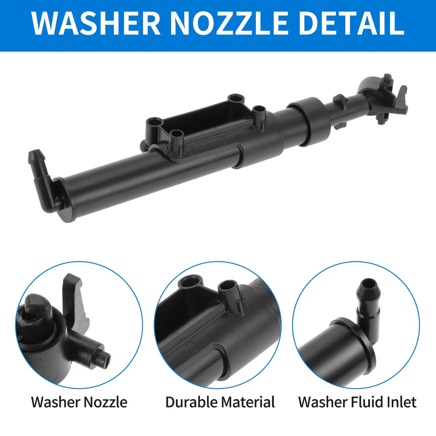 Front Driver Side Headlight Washer Nozzle for Volvo XC60 (2009-2013)
