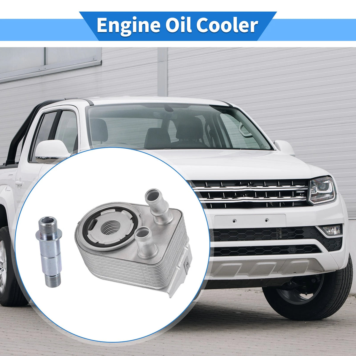 Engine Oil Cooler with Seals & Bolt for Jeep Renegade Cherokee (2015-2023)