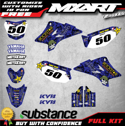 Custom Graphics Full Kit for Yamaha TTR 50 (2006-2023) - Metal Style Stickers